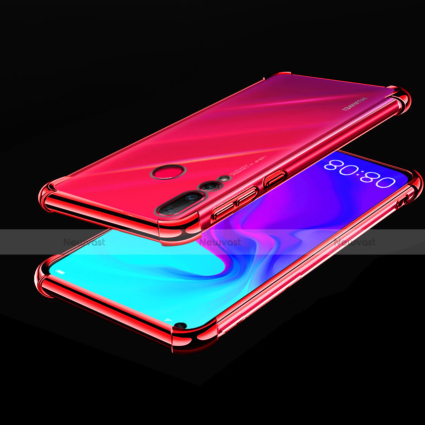 Ultra-thin Transparent TPU Soft Case Cover H02 for Huawei Nova 4 Red