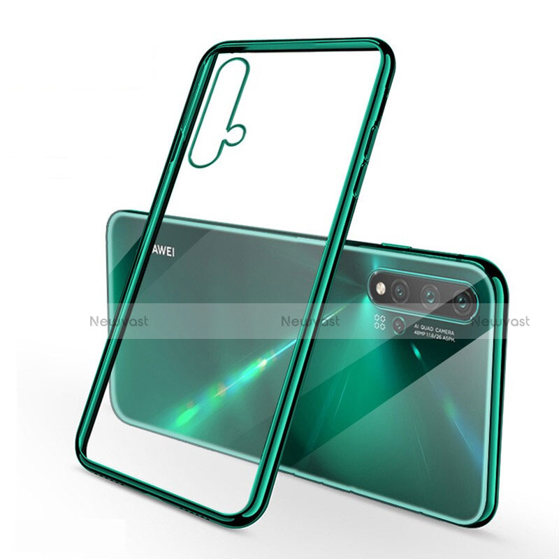 Ultra-thin Transparent TPU Soft Case Cover H02 for Huawei Nova 5 Green