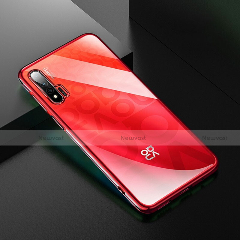 Ultra-thin Transparent TPU Soft Case Cover H02 for Huawei Nova 6 5G Red