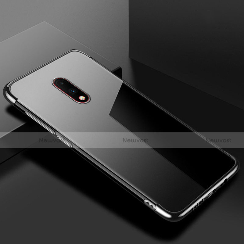 Ultra-thin Transparent TPU Soft Case Cover H02 for OnePlus 7 Black