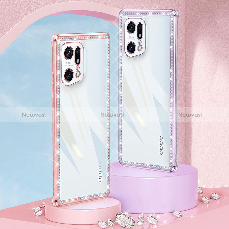 Ultra-thin Transparent TPU Soft Case Cover H02 for Oppo Find X5 5G