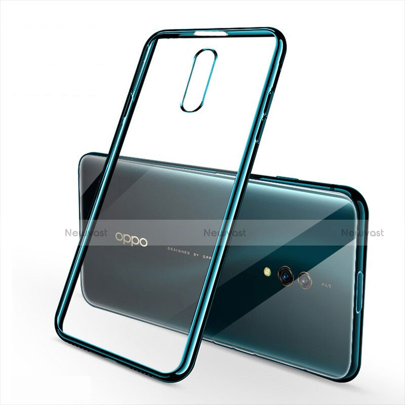 Ultra-thin Transparent TPU Soft Case Cover H02 for Oppo K3 Green