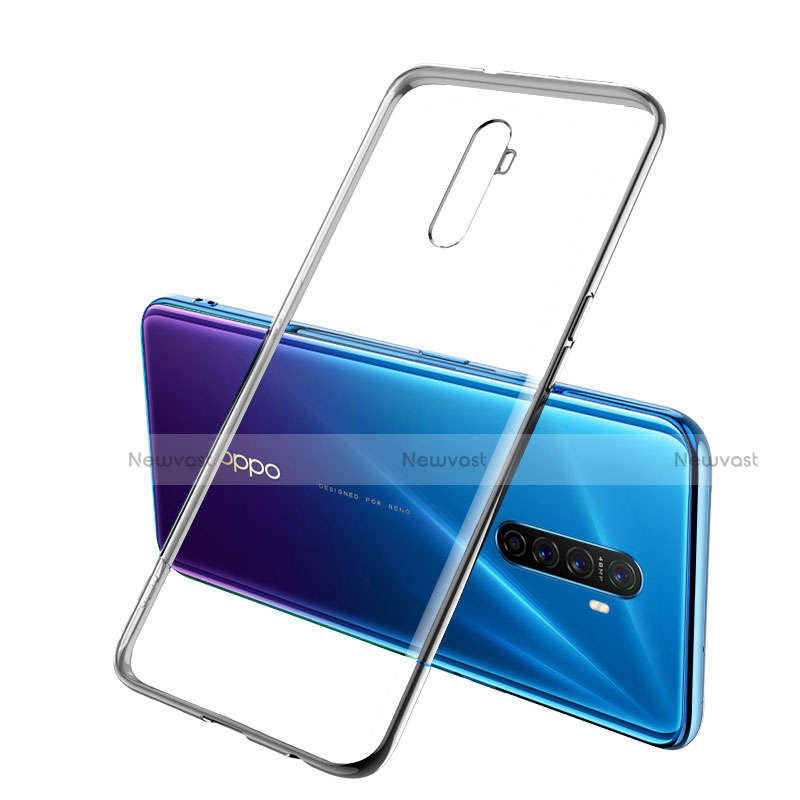 Ultra-thin Transparent TPU Soft Case Cover H02 for Oppo Reno Ace Black