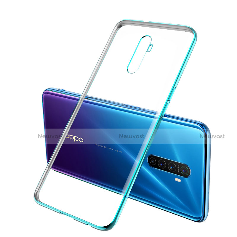 Ultra-thin Transparent TPU Soft Case Cover H02 for Oppo Reno Ace Green