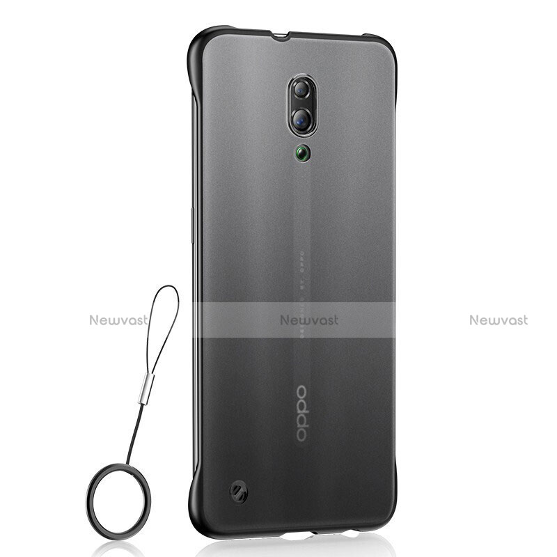 Ultra-thin Transparent TPU Soft Case Cover H02 for Oppo Reno Black