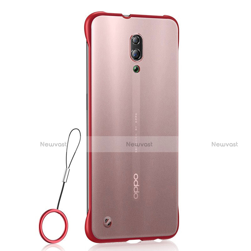 Ultra-thin Transparent TPU Soft Case Cover H02 for Oppo Reno Red