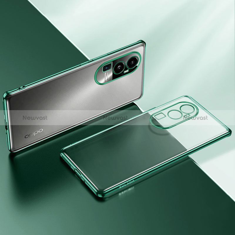 Ultra-thin Transparent TPU Soft Case Cover H02 for Oppo Reno10 Pro+ Plus 5G