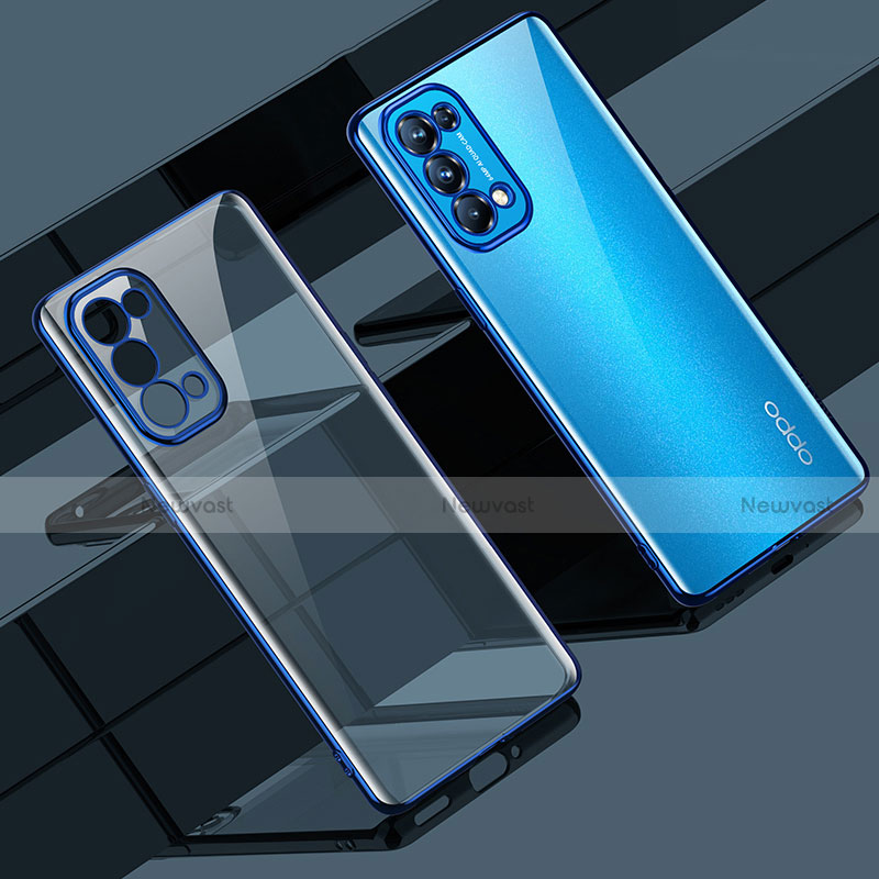 Ultra-thin Transparent TPU Soft Case Cover H02 for Oppo Reno5 5G