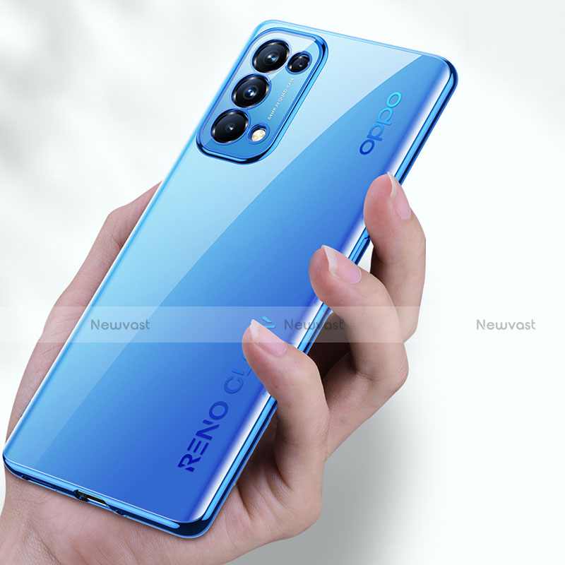 Ultra-thin Transparent TPU Soft Case Cover H02 for Oppo Reno5 5G