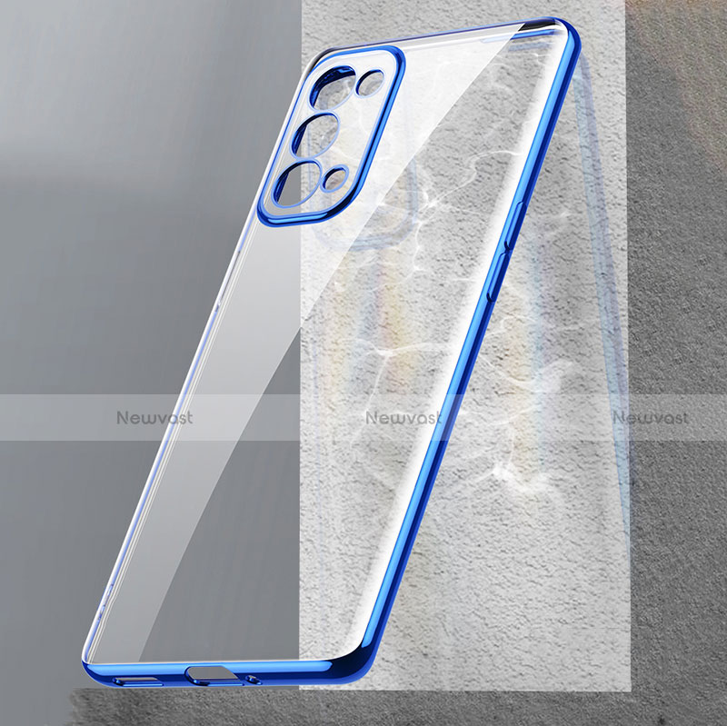 Ultra-thin Transparent TPU Soft Case Cover H02 for Oppo Reno5 5G