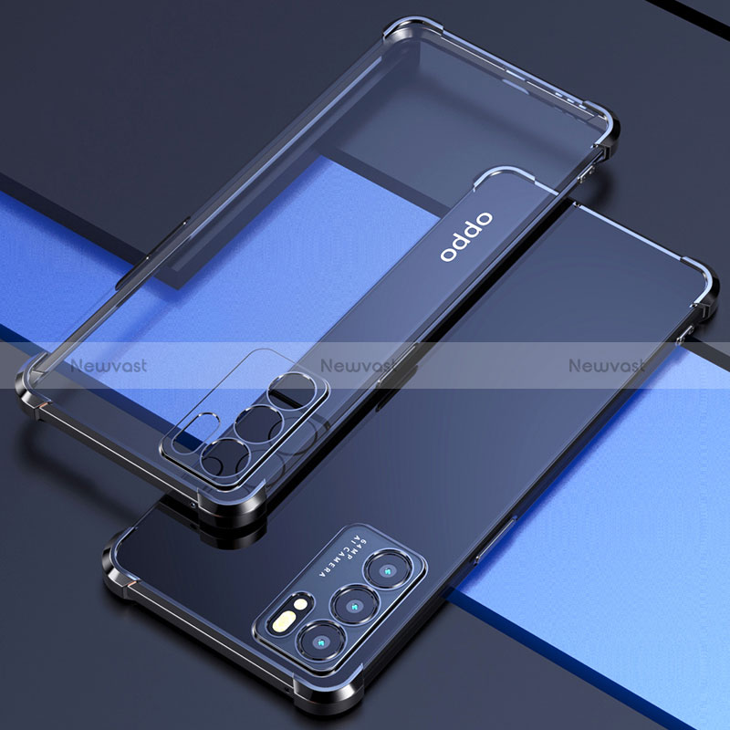 Ultra-thin Transparent TPU Soft Case Cover H02 for Oppo Reno6 5G Black