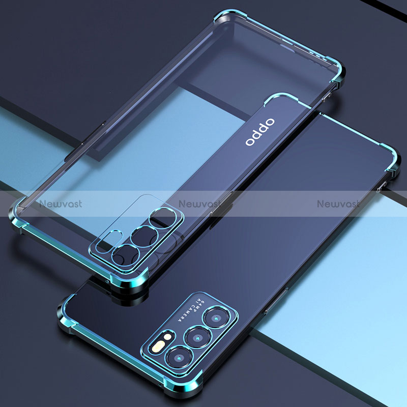 Ultra-thin Transparent TPU Soft Case Cover H02 for Oppo Reno6 5G Green