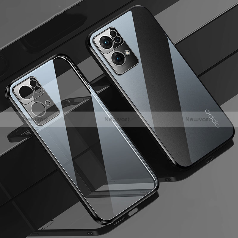 Ultra-thin Transparent TPU Soft Case Cover H02 for Oppo Reno7 Pro 5G Black