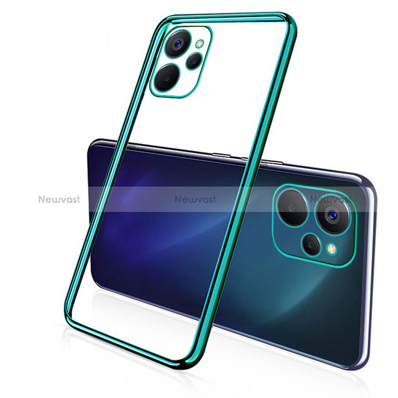 Ultra-thin Transparent TPU Soft Case Cover H02 for Realme 10 5G Green