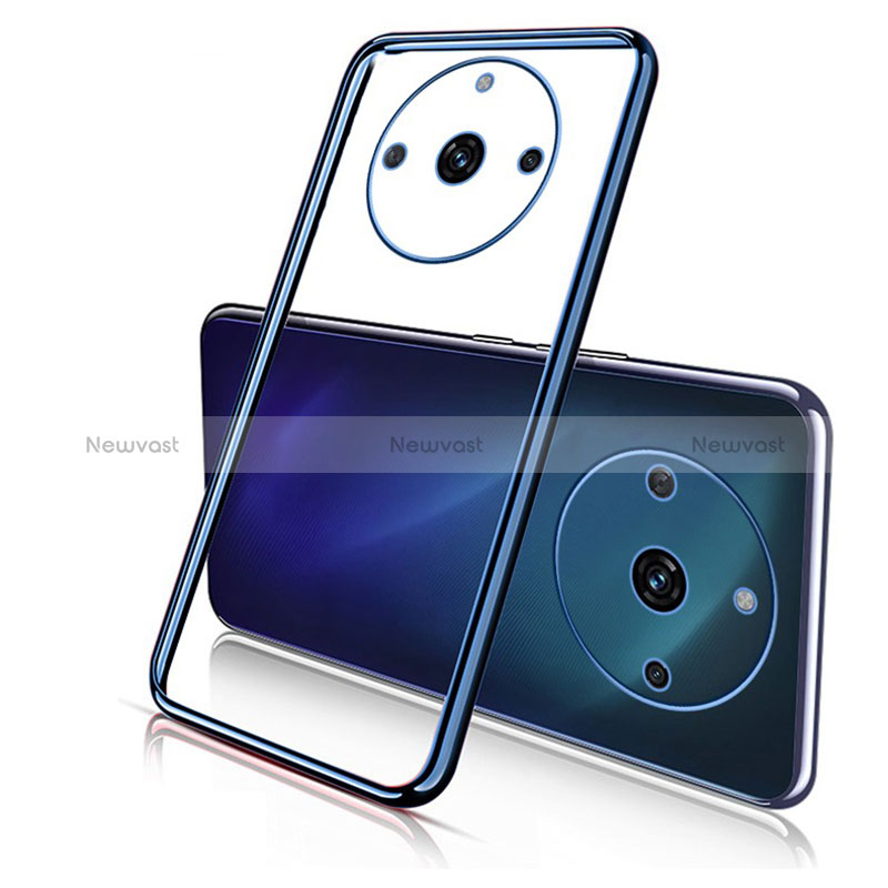 Ultra-thin Transparent TPU Soft Case Cover H02 for Realme 11 Pro+ Plus 5G Blue