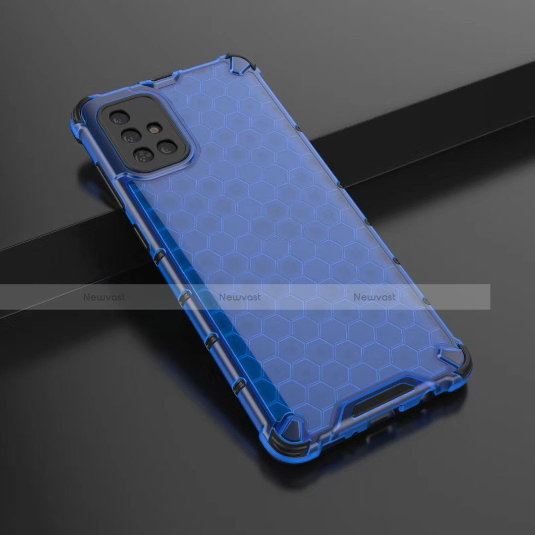 Ultra-thin Transparent TPU Soft Case Cover H02 for Samsung Galaxy A51 5G Blue