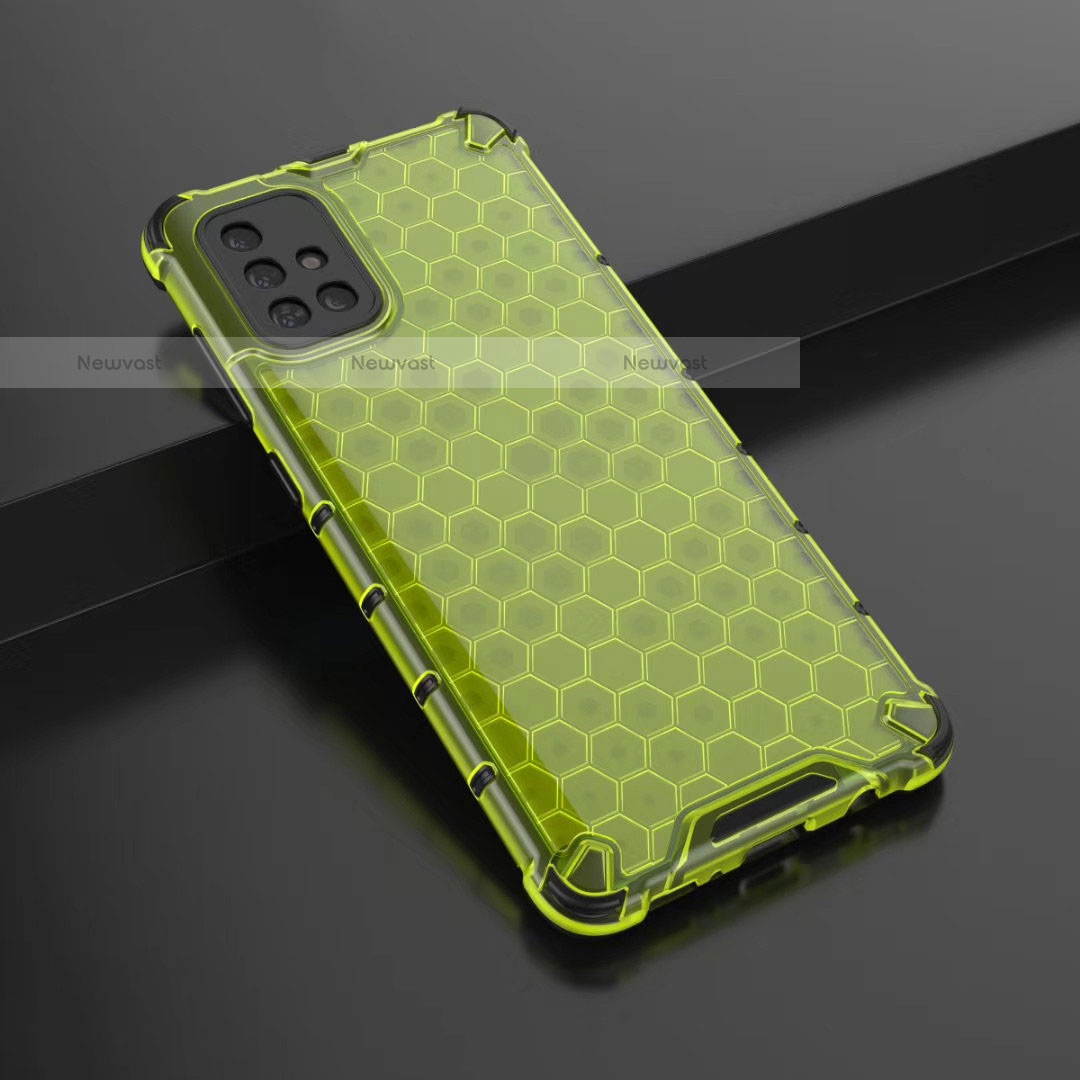 Ultra-thin Transparent TPU Soft Case Cover H02 for Samsung Galaxy A71 4G A715 Green