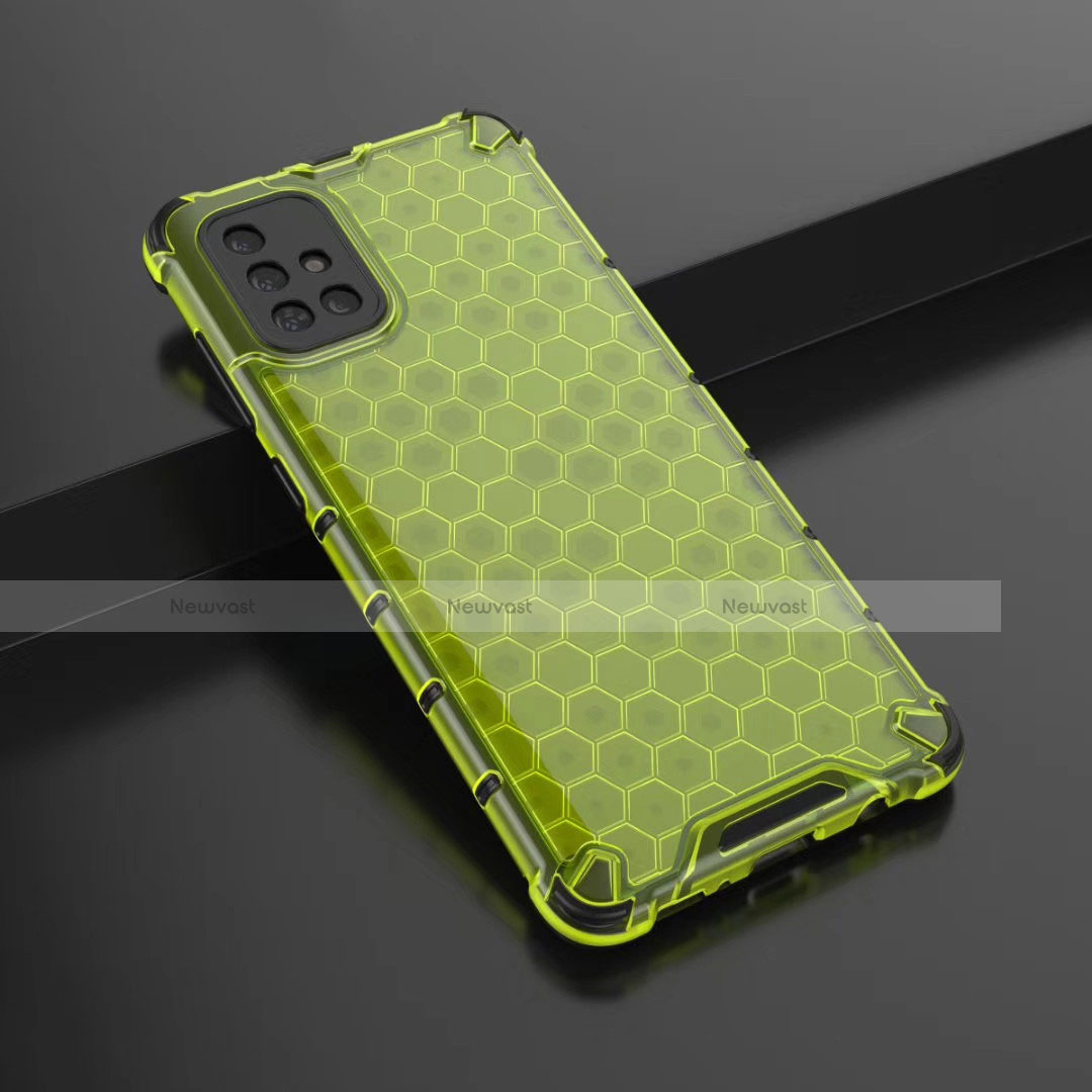 Ultra-thin Transparent TPU Soft Case Cover H02 for Samsung Galaxy A71 5G Green