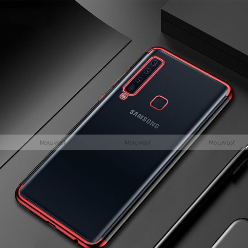 Ultra-thin Transparent TPU Soft Case Cover H02 for Samsung Galaxy A9s Red