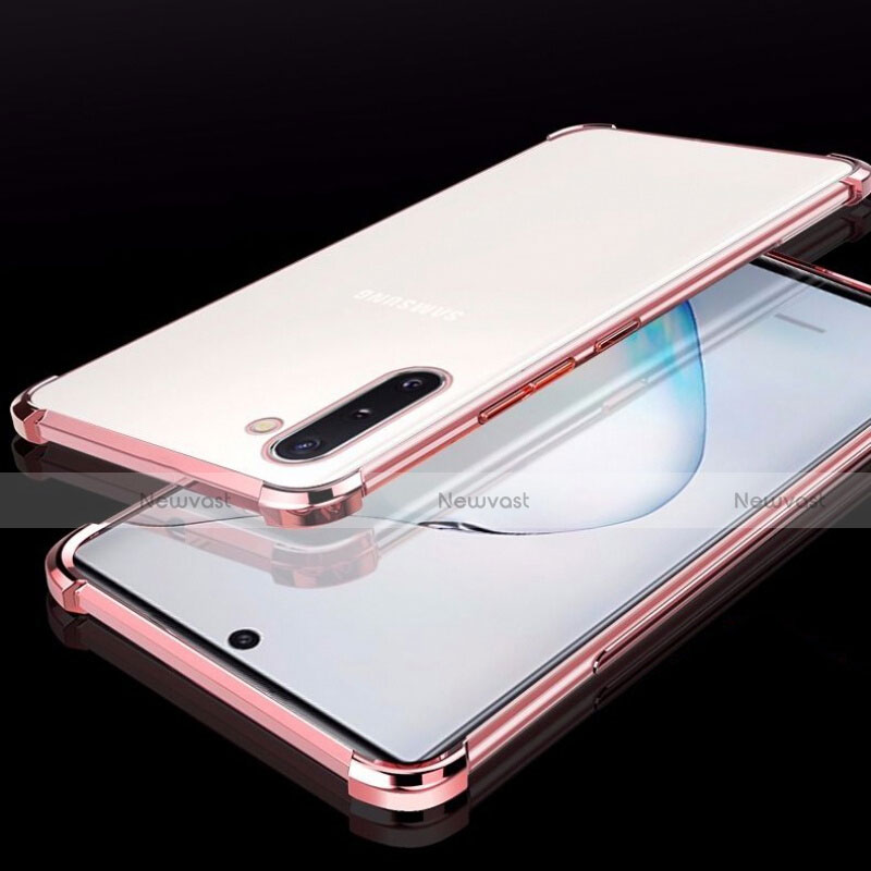 Ultra-thin Transparent TPU Soft Case Cover H02 for Samsung Galaxy Note 10 Rose Gold