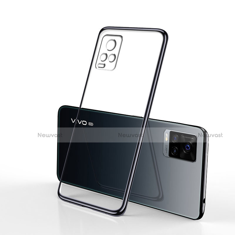 Ultra-thin Transparent TPU Soft Case Cover H02 for Vivo V20 Pro 5G Black