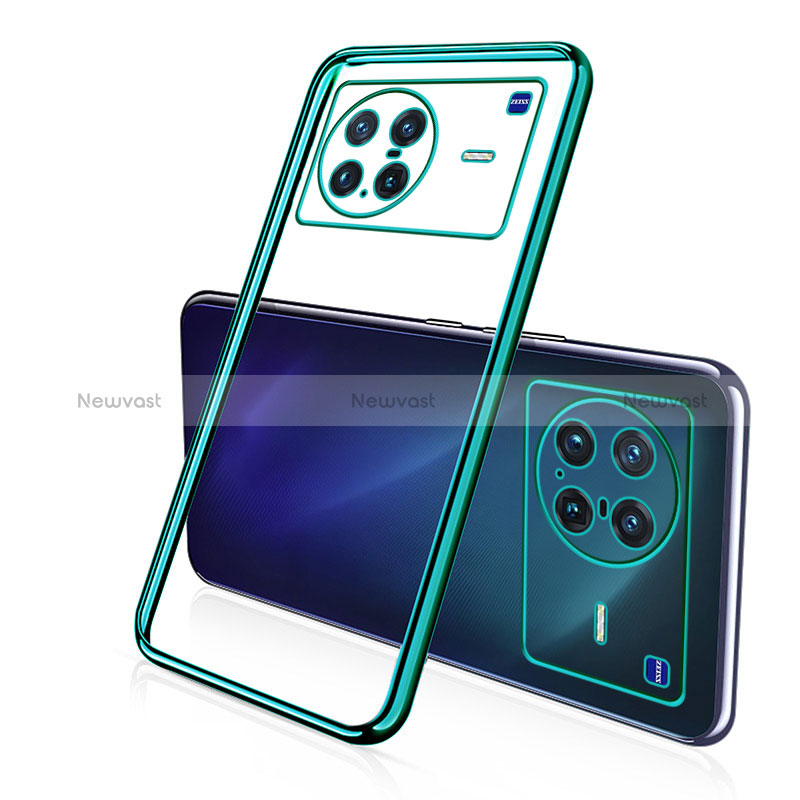 Ultra-thin Transparent TPU Soft Case Cover H02 for Vivo X Note Green