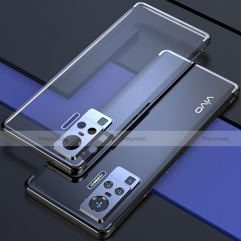 Ultra-thin Transparent TPU Soft Case Cover H02 for Vivo X51 5G Black
