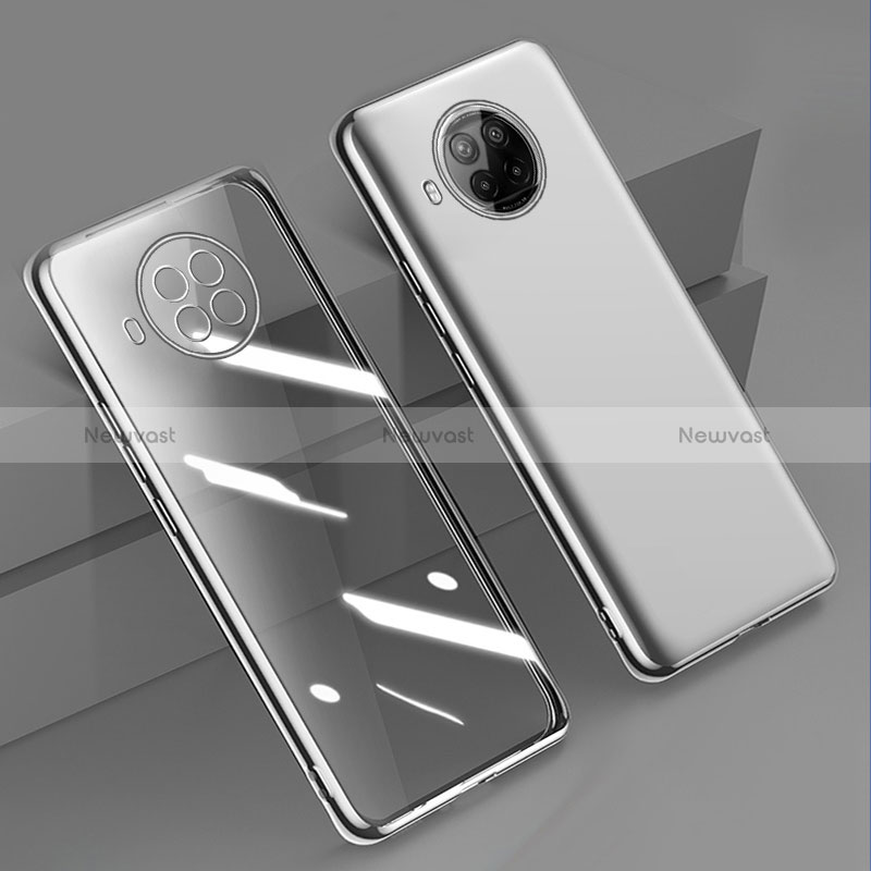 Ultra-thin Transparent TPU Soft Case Cover H02 for Xiaomi Mi 10i 5G Silver