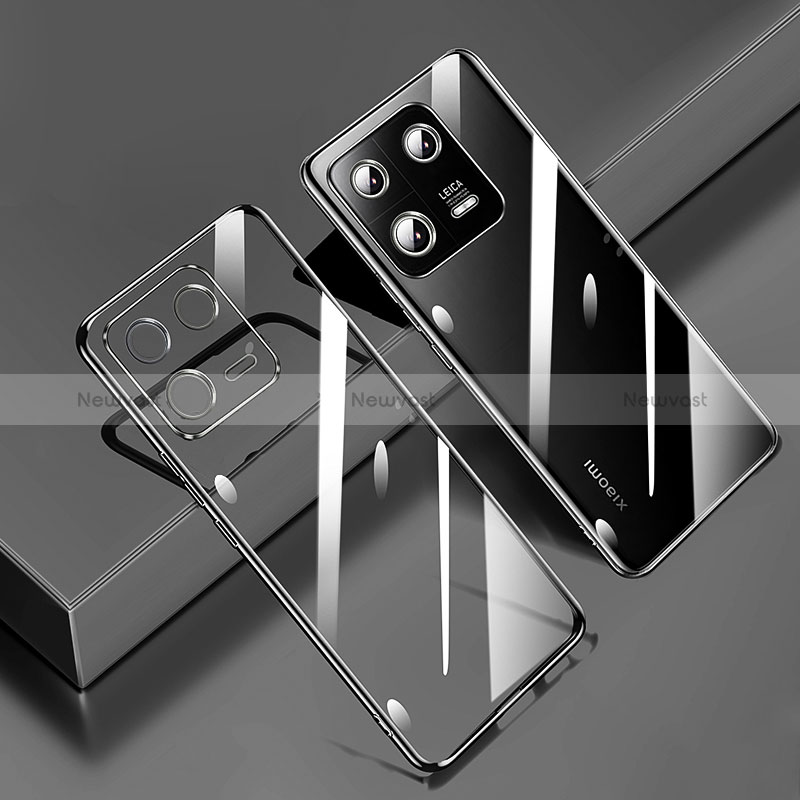 Ultra-thin Transparent TPU Soft Case Cover H02 for Xiaomi Mi 13 Pro 5G Black