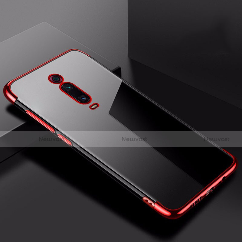 Ultra-thin Transparent TPU Soft Case Cover H02 for Xiaomi Mi 9T Pro Red