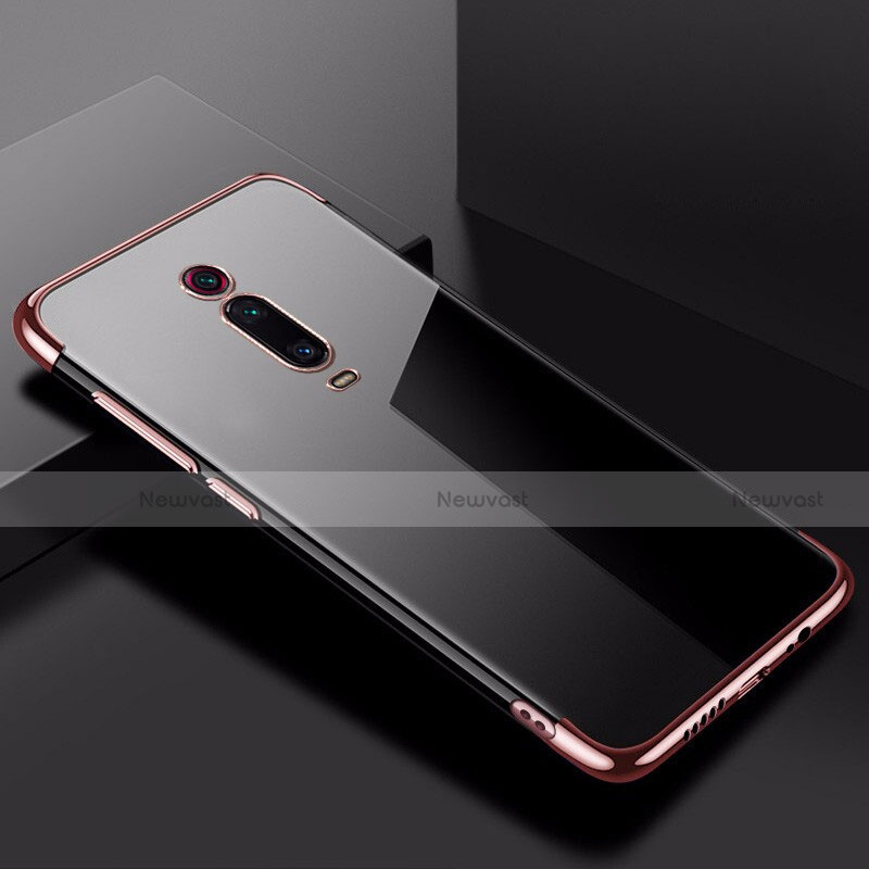 Ultra-thin Transparent TPU Soft Case Cover H02 for Xiaomi Mi 9T Rose Gold