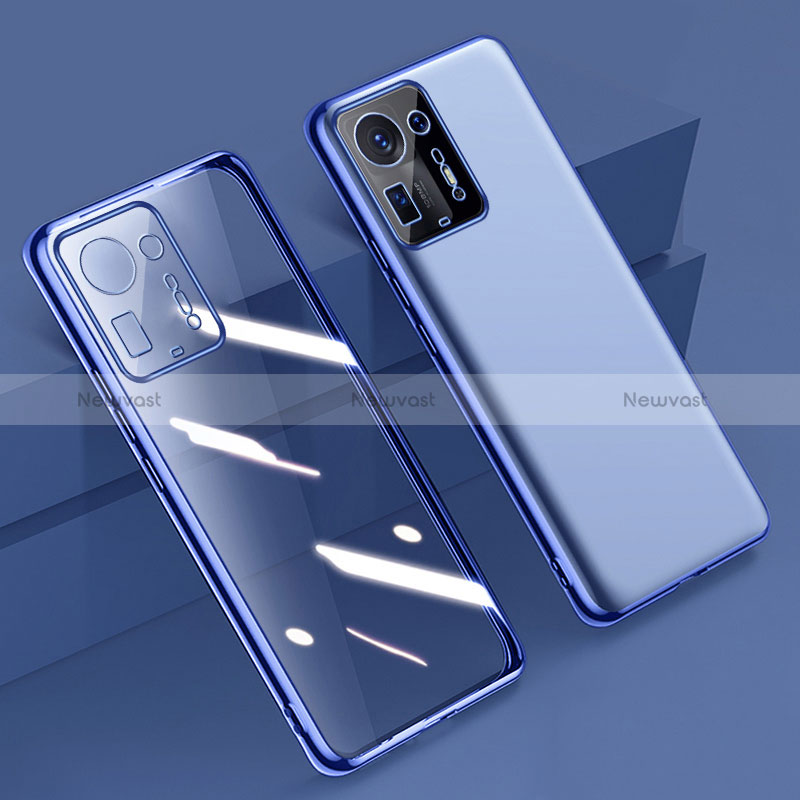 Ultra-thin Transparent TPU Soft Case Cover H02 for Xiaomi Mi Mix 4 5G Blue