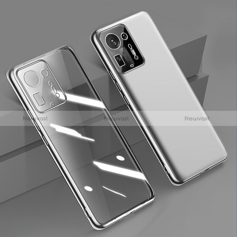 Ultra-thin Transparent TPU Soft Case Cover H02 for Xiaomi Mi Mix 4 5G Silver