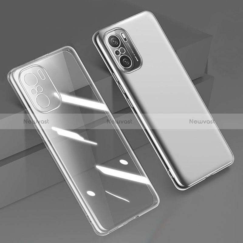 Ultra-thin Transparent TPU Soft Case Cover H02 for Xiaomi Poco F3 5G Clear
