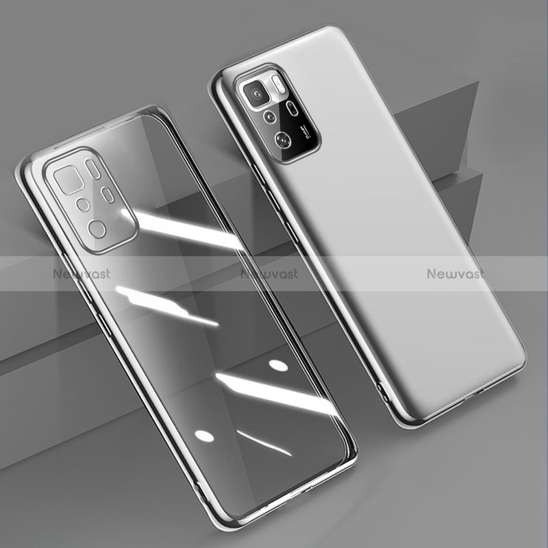 Ultra-thin Transparent TPU Soft Case Cover H02 for Xiaomi Poco X3 GT 5G Silver