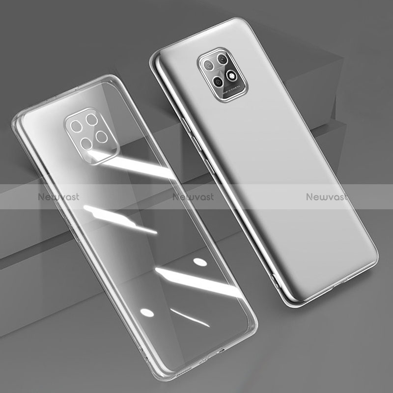 Ultra-thin Transparent TPU Soft Case Cover H02 for Xiaomi Redmi 10X Pro 5G Clear