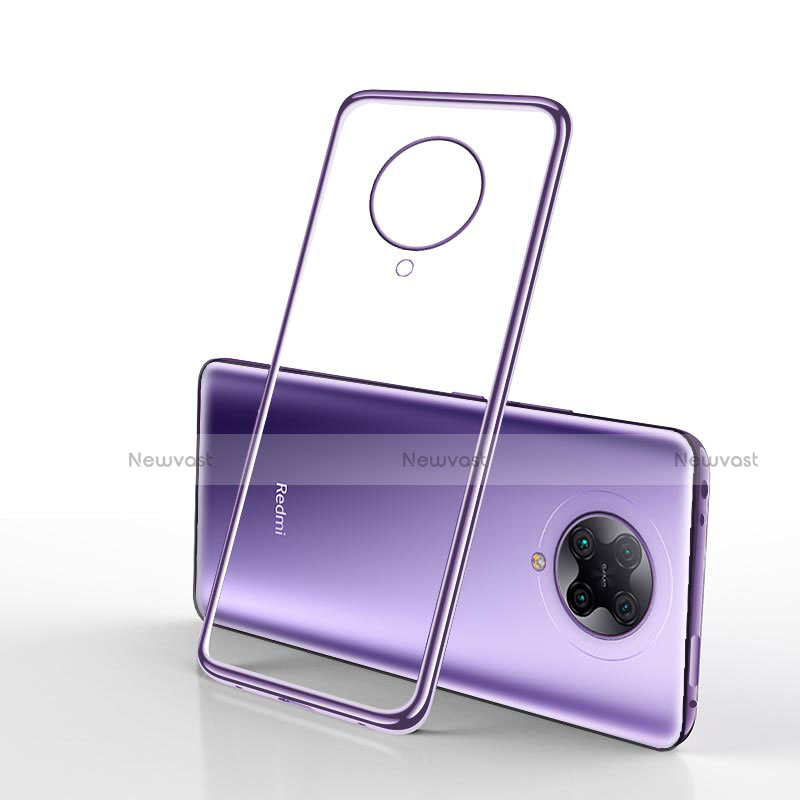 Ultra-thin Transparent TPU Soft Case Cover H02 for Xiaomi Redmi K30 Pro 5G Purple