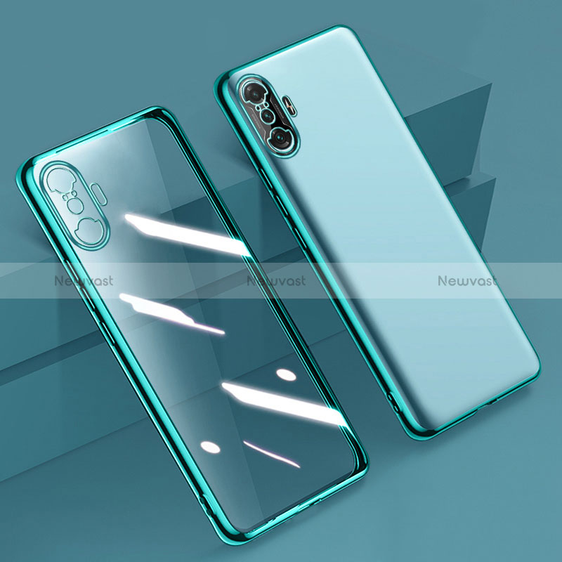 Ultra-thin Transparent TPU Soft Case Cover H02 for Xiaomi Redmi K40 Gaming 5G Green