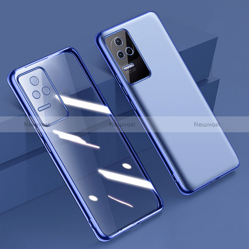 Ultra-thin Transparent TPU Soft Case Cover H02 for Xiaomi Redmi K50 5G Blue