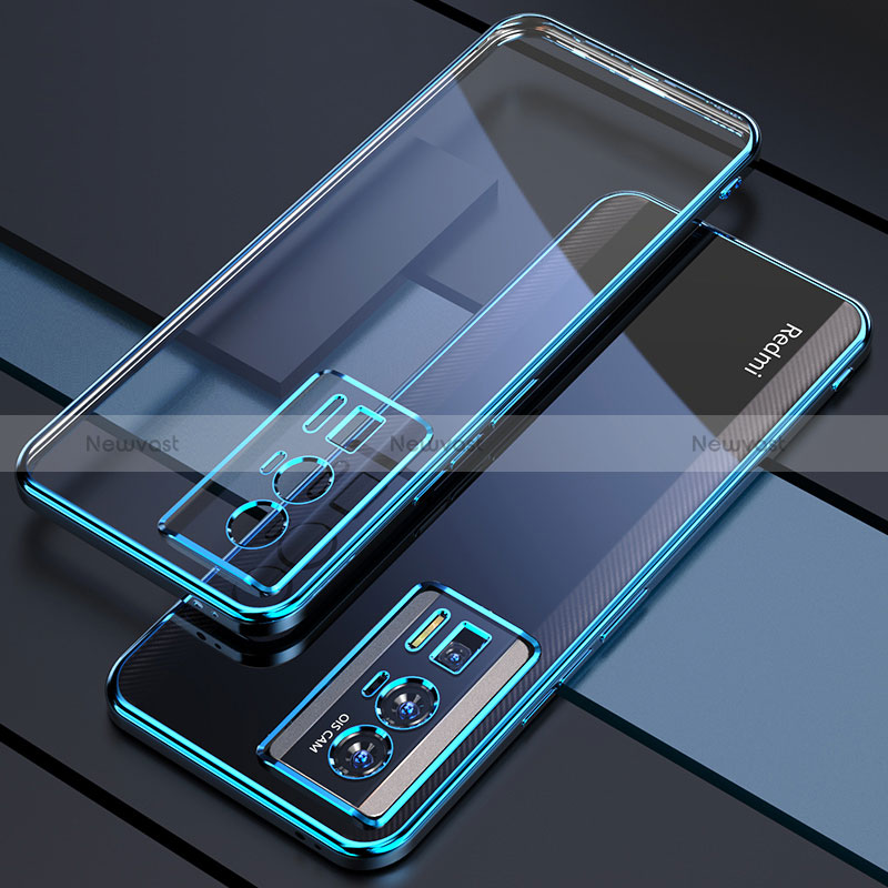 Ultra-thin Transparent TPU Soft Case Cover H02 for Xiaomi Redmi K60 Pro 5G Blue