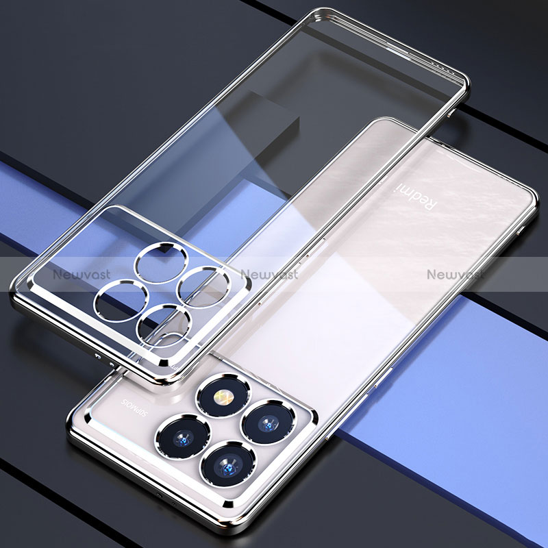 Ultra-thin Transparent TPU Soft Case Cover H02 for Xiaomi Redmi K70 5G Silver