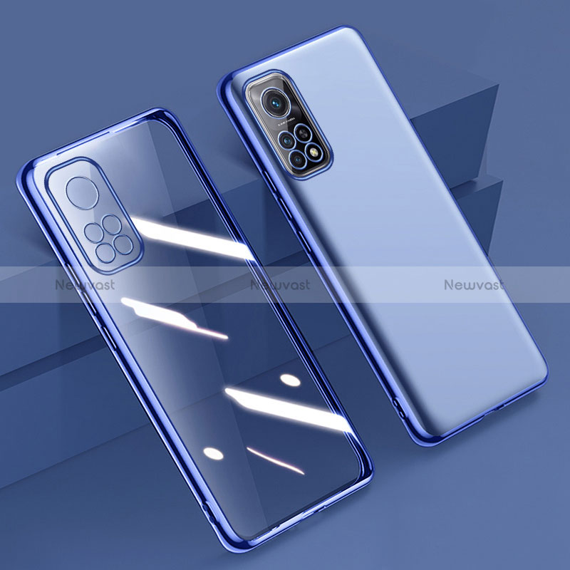 Ultra-thin Transparent TPU Soft Case Cover H02 for Xiaomi Redmi Note 11S 4G Blue