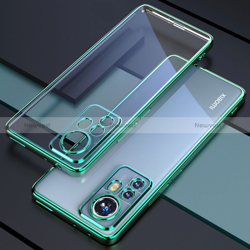 Ultra-thin Transparent TPU Soft Case Cover H02 for Xiaomi Redmi Note 12S Green