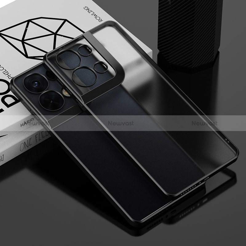 Ultra-thin Transparent TPU Soft Case Cover H02 for Xiaomi Redmi Note 13 5G Black