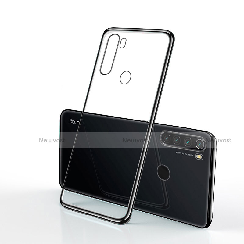 Ultra-thin Transparent TPU Soft Case Cover H02 for Xiaomi Redmi Note 8 (2021) Black