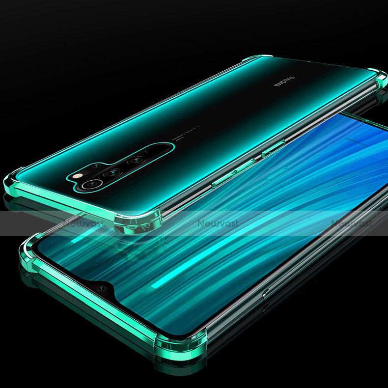 Ultra-thin Transparent TPU Soft Case Cover H02 for Xiaomi Redmi Note 8 Pro Green