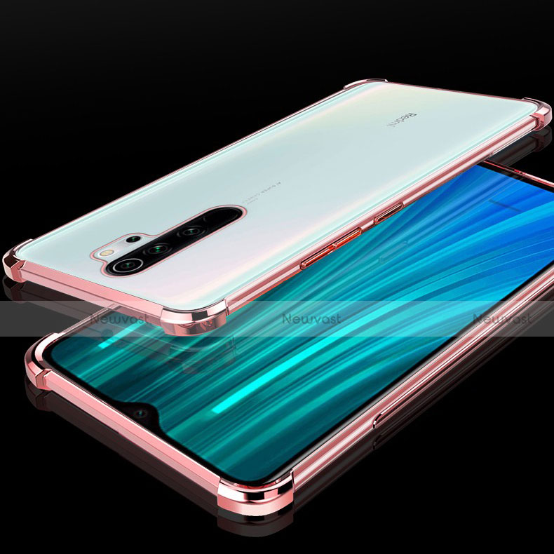 Ultra-thin Transparent TPU Soft Case Cover H02 for Xiaomi Redmi Note 8 Pro Rose Gold