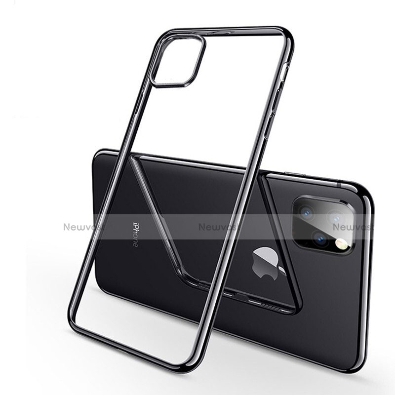 Ultra-thin Transparent TPU Soft Case Cover H03 for Apple iPhone 11 Pro Max Black