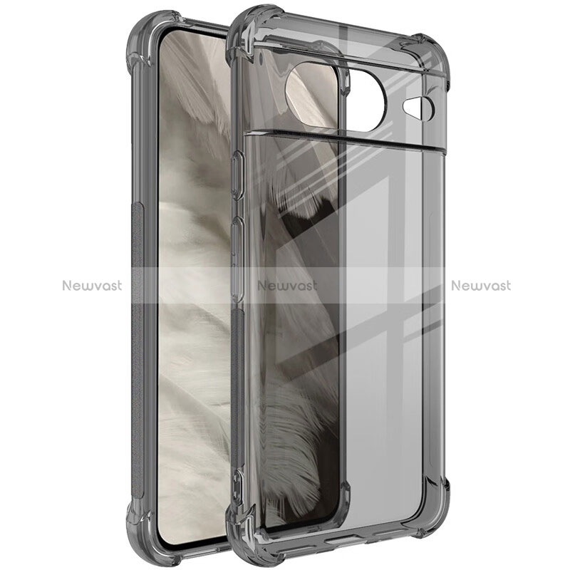 Ultra-thin Transparent TPU Soft Case Cover H03 for Google Pixel 8 5G Gray