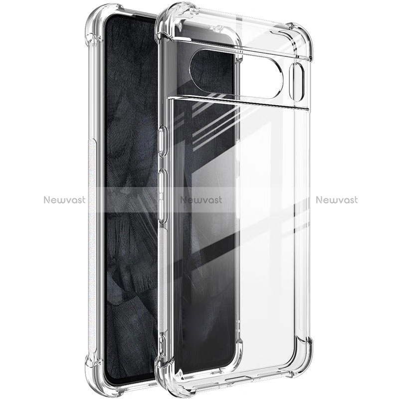 Ultra-thin Transparent TPU Soft Case Cover H03 for Google Pixel 8 Pro 5G Clear